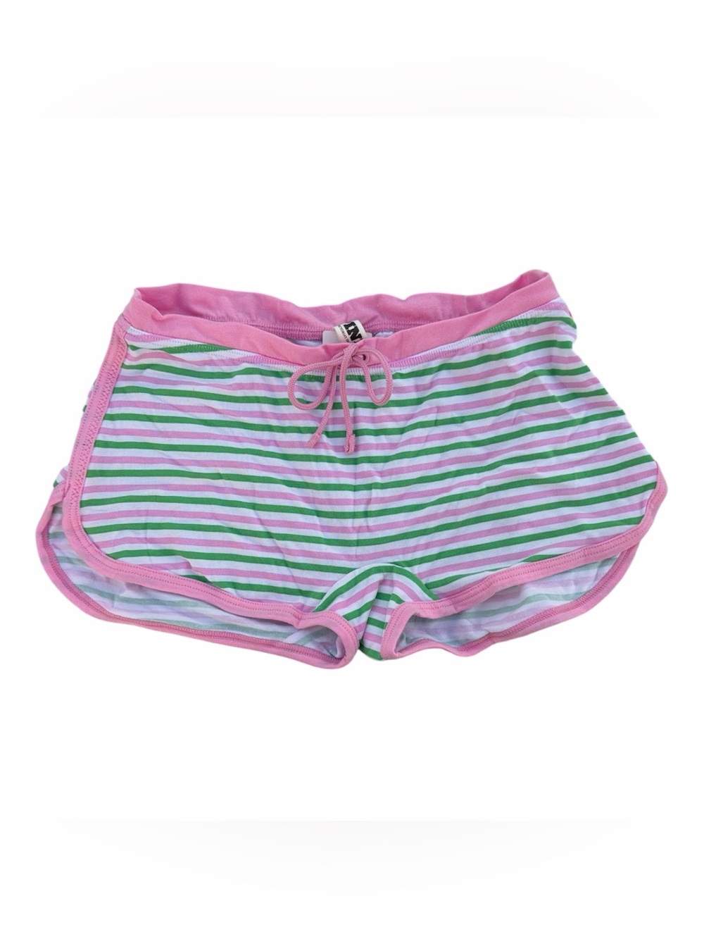 NWT - PINK Victoria's Secret Pink and Green Striped Lounge Shorts
